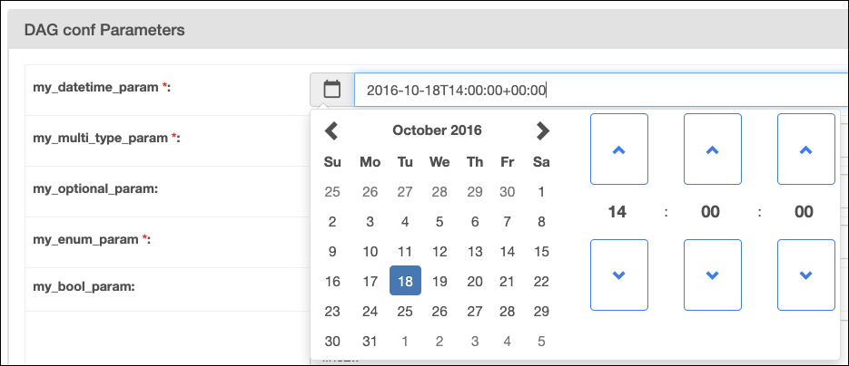 Datetime param example