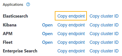 Elastic Copy Endpoint location