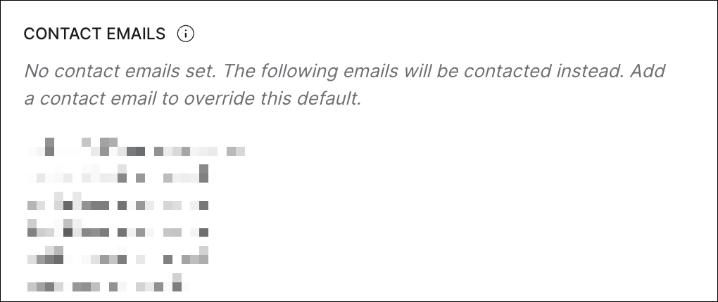 See default fallback emails