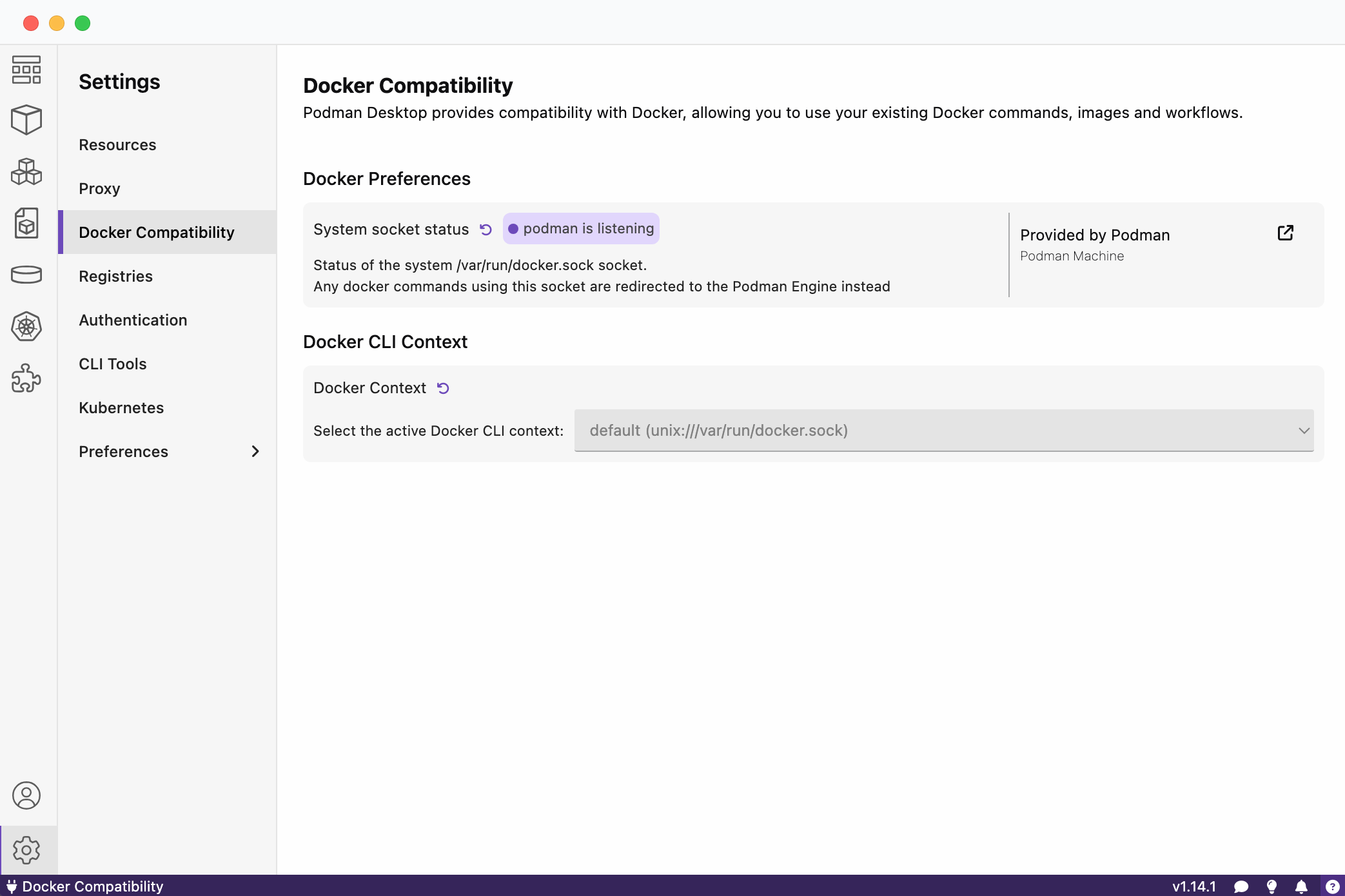 Configure Podman Docker Compatibility