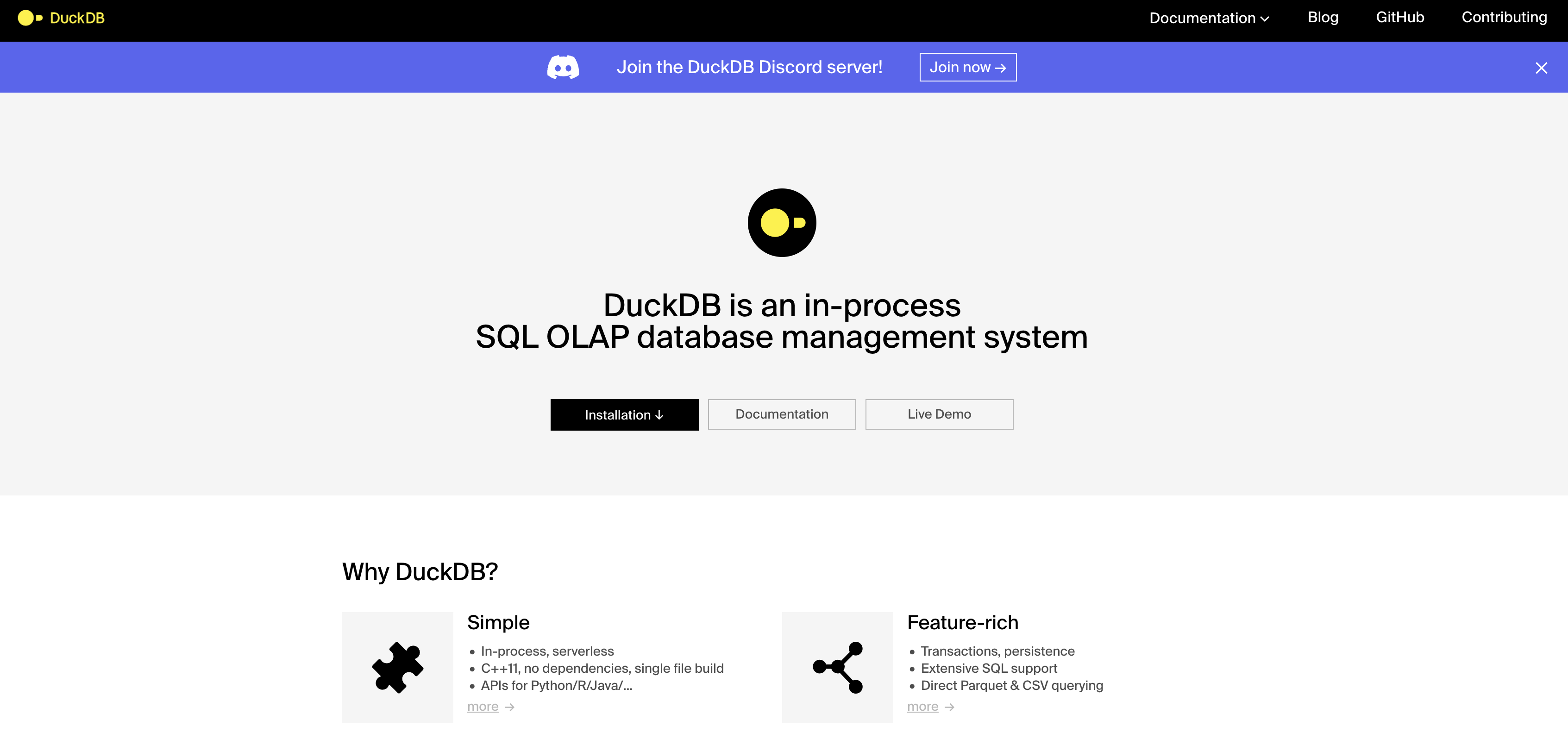 DuckDB documentation